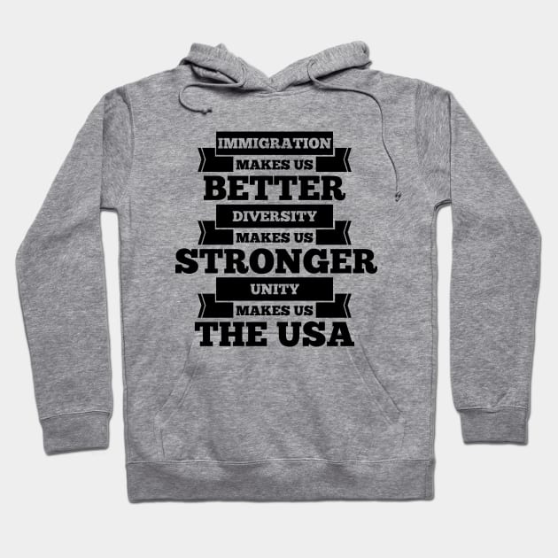 Immigration U.S.A. Hoodie by mailboxdisco